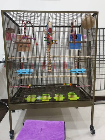 Large Bird Metal Cage for Sale - Very good condition