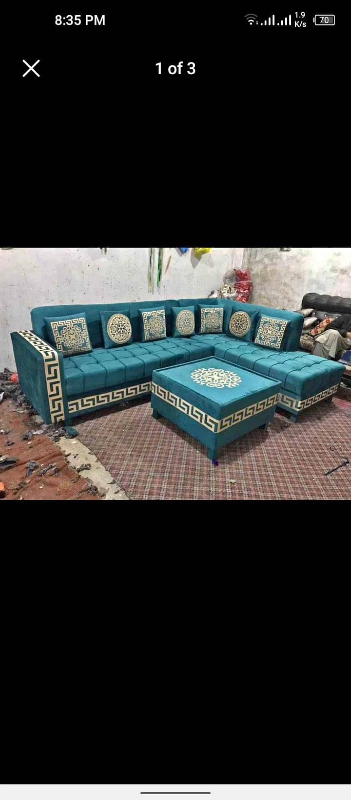 L shape/ corner Sofa Set 4