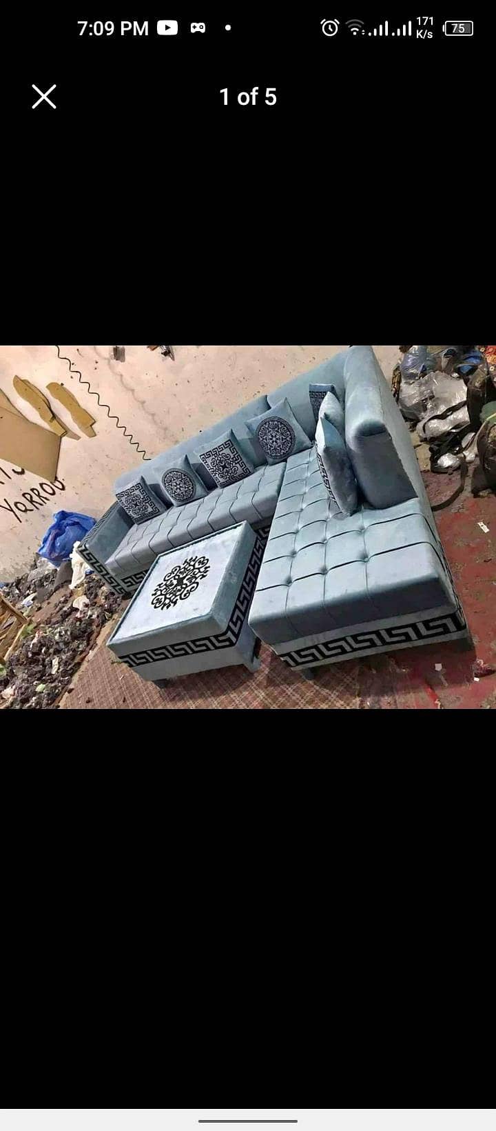 L shape/ corner Sofa Set 6