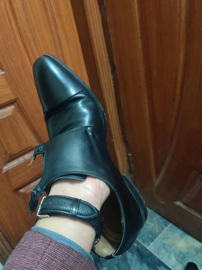 formal double monk dress shoes