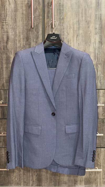 Steel Blue Slim Fit Suit