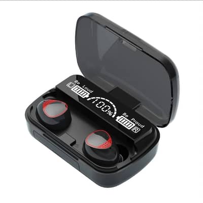 m10 digital display case earbuds