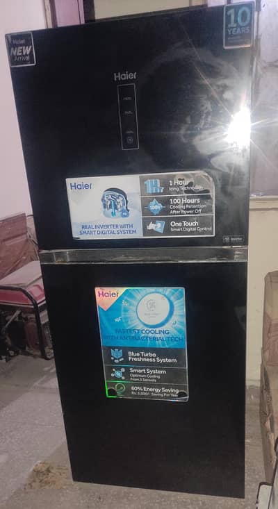 Haier HRF-368IDB inverter touch glass door frigh turbo cooling