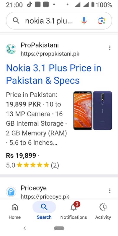 Nokia 3.1 plus