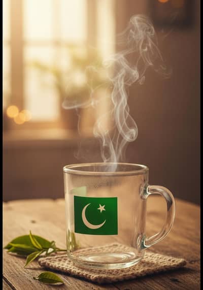 Pakistan Flag Glass Tea Mug