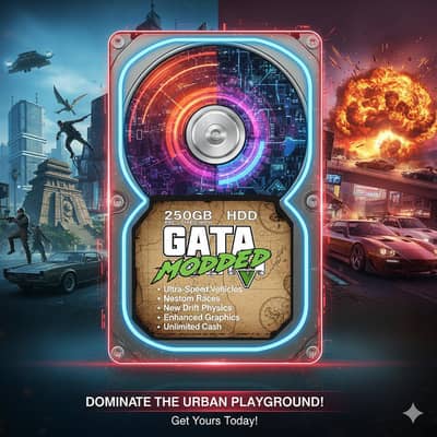 GTA v full modded with 250 hardisk