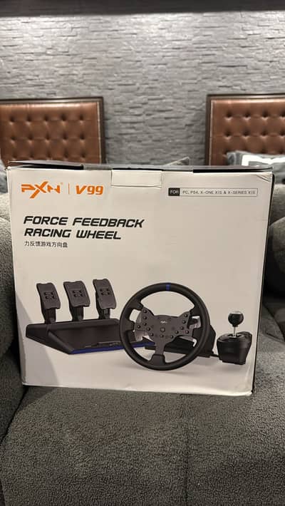 PXN V99 Force Feedback Racing Wheel with N5 Converter