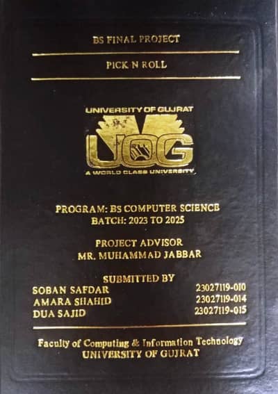 Student Thesis Binding Flex Printing Designing Typing Scan Bill Books