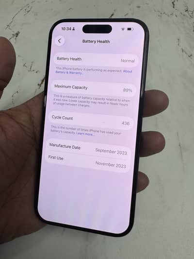 iPhone 15th 256 with box Non pta JV