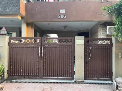 Solid Iron Main Gate with Separate Pedestrian Gate - Heavy Duty