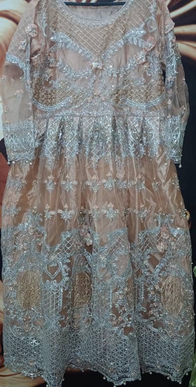 organza fabric frock