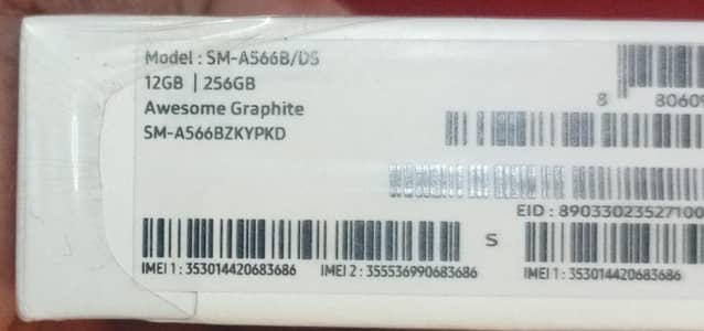 Samsung A56 Box Pack