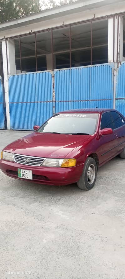 Red automatic sunny car