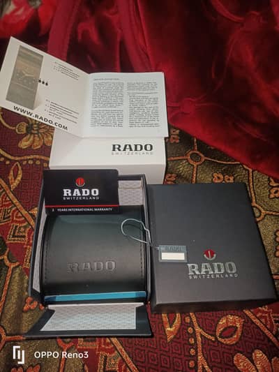Rado original box woranty card k sath new box h