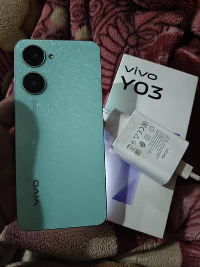 vivo y03 4/64 complete box charger