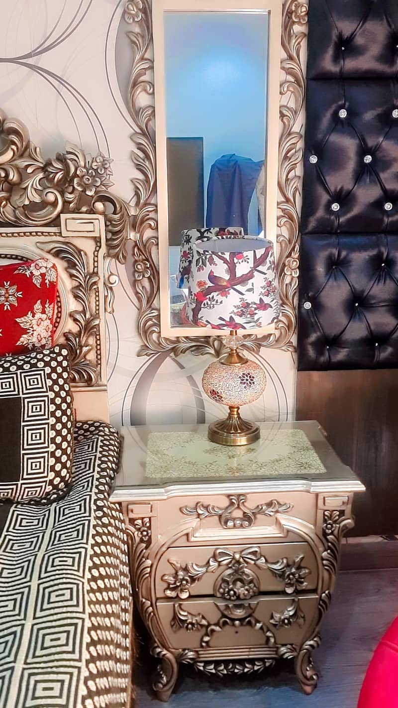 solid wood bed set 1