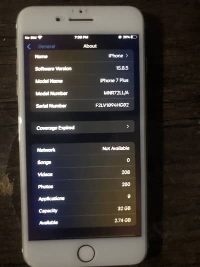 iphone 7plus all ok non pta 32gb