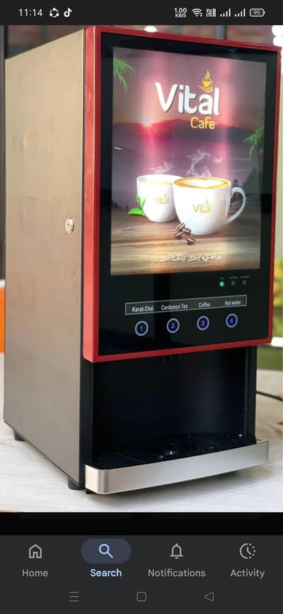 coffee + Tea  machine  some days used like new