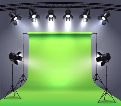 Green screen chromo background remover