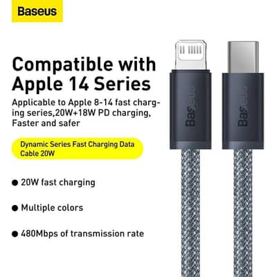 Baseus Dynamic Series Type-C to Lightning 20W 2 Meters
