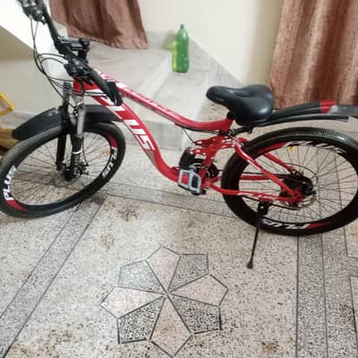 kids bicycle in red colour