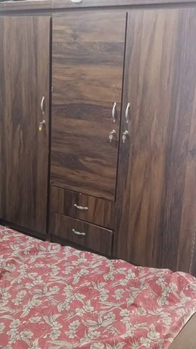 wooden wardrobe