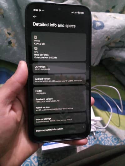 REDMI 15C 8/128GB pta Approved, Exchange possible