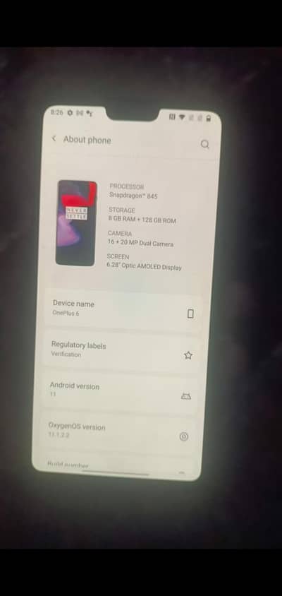 OnePlus 6 8/128 pub g mobil