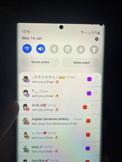 Samsung Note 20 ultra Black Colour 8/256gb