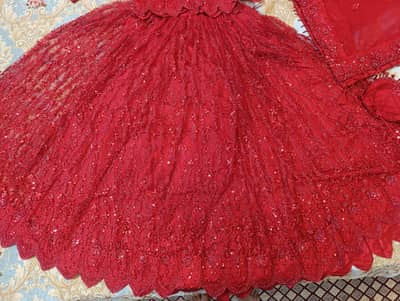 Elegant Bridal Lehnga Set in Red Colour – For Sale