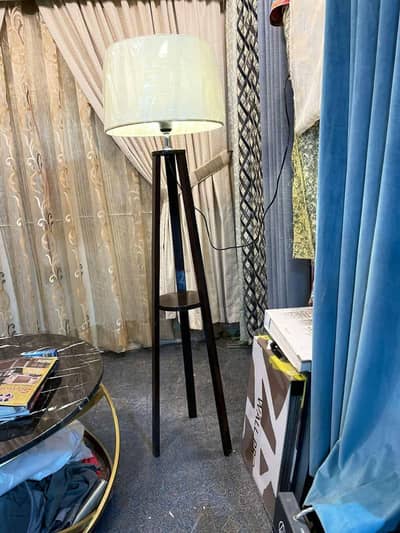 Wooden floor Lamp For sale.