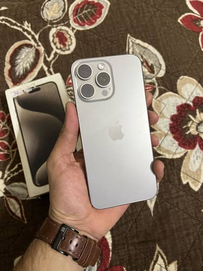Iphone 15 pro max (256gb) PTA Approved dual physical