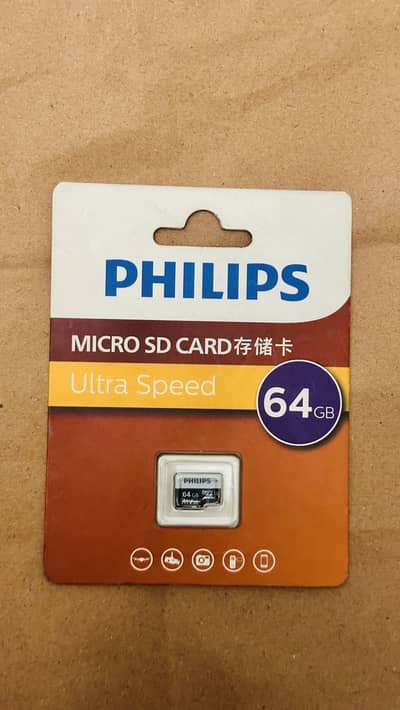 Philips original 64 gb micro sd card v30 model