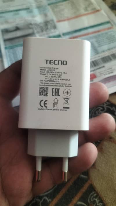 tecno common 20 ka geniune charger