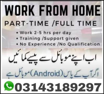 Part time/full time/Online/Data Entry/Typing/Content Writing