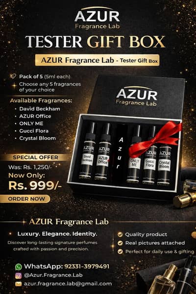 Pack of 5 Testers (5ml each) – Tester Gift Box