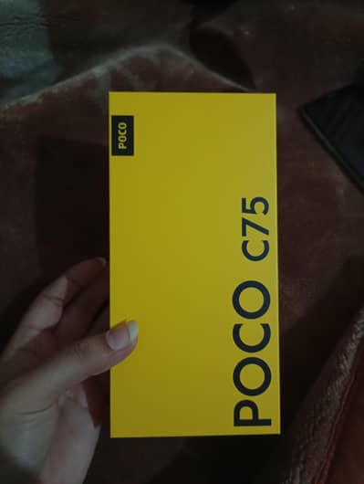 Poco C75 New Mobile with box charger
