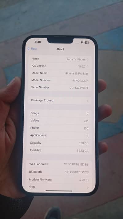 iphone 13 pro max jv 128 gb