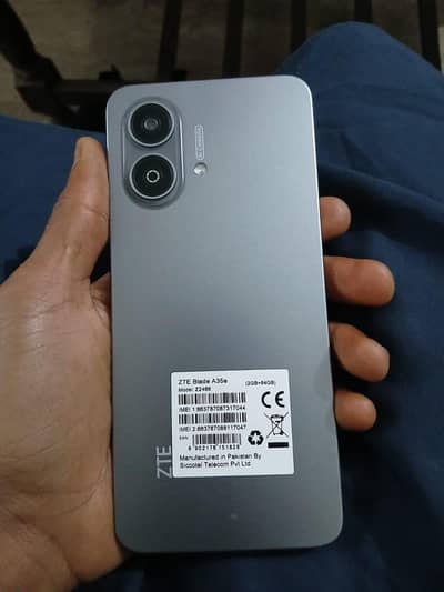 whatsapp 03280576672 zte blade A35E 2+4gb 64gb new exchange possible
