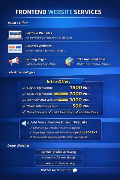 Professional Frontend Websites