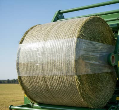 Animal Food/ Silage Bales Warpping Plastic Stretch Film - 15 Micron