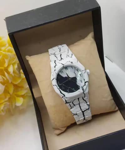 Multicolor Marble Unisex Watch ⌚ Quartz Stylish Gift Pakistan