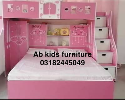 Bunk bed | Kid wooden bunker bed | Baby bed | Double bed | Triple bed