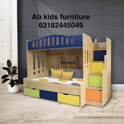 Bunk bed | Kid wooden bunker bed | Baby bed | Double bed | Triple bed