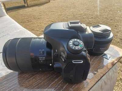 Canon 80D with 18:135mm nano usm & 50mm 1.8 like new
