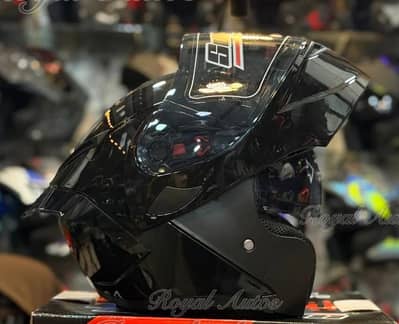 SuperAir SP 902 Dot Certified Flipup helmet with Spoiler