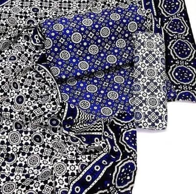 ZABEE’S COLLECTION – Mehroon, Lawn & Multani Ajrak 3-Pieces Unstitched