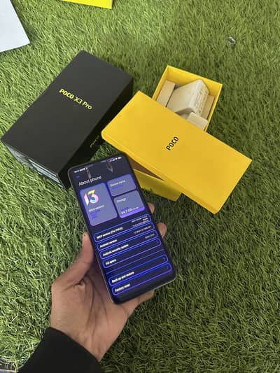 Poco X3 Pro 8/256 Official PTA Approved with Complete Box and charger