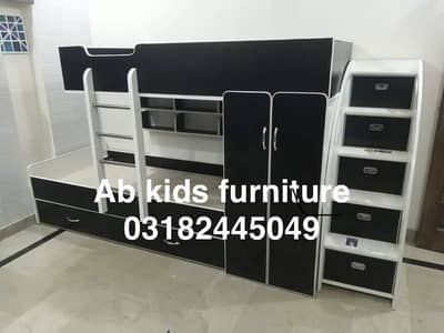 Bunk bed | Kid wooden bunker bed | Baby bed | Double bed | Triple bed