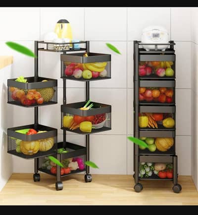 5 layered rotatable fruit basket